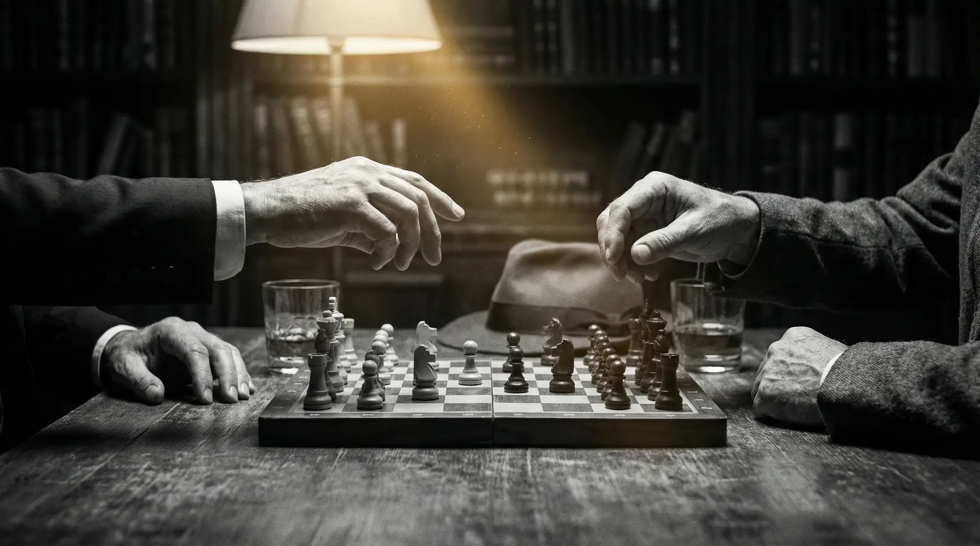 武汉蜜芽传媒科技有限公司 艺术探索系列 - 非线性叙事，棋盘上的对弈象征命运的交错